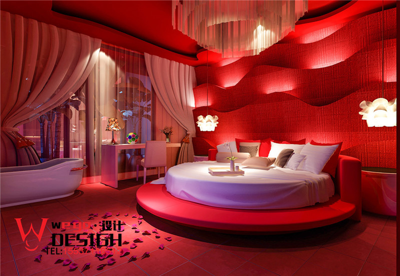 武汉她他主题酒店创意设计-武汉特色情侣主题酒店设计
