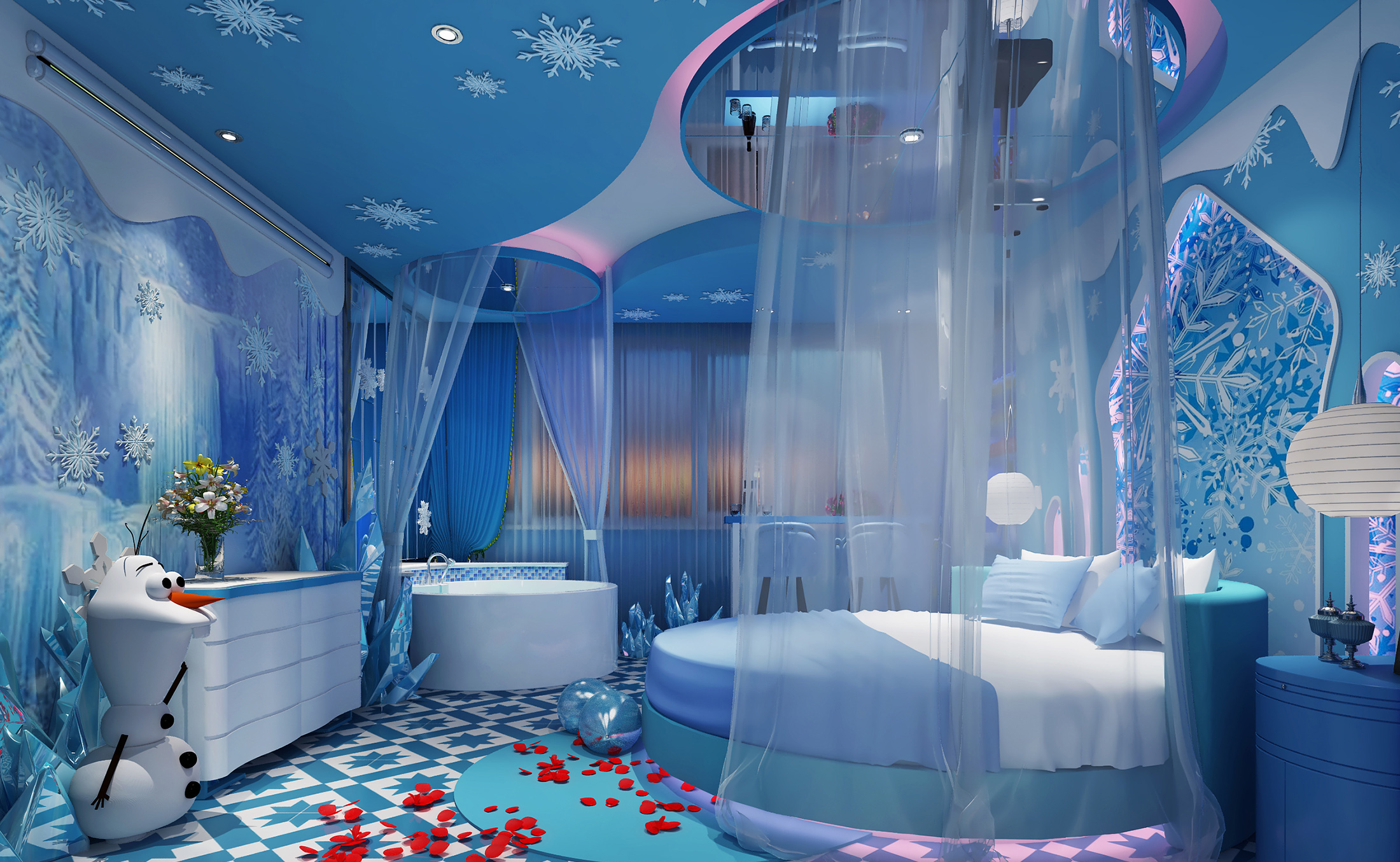 以爱之名   海洋主题情侣酒店客房设计方案合辑